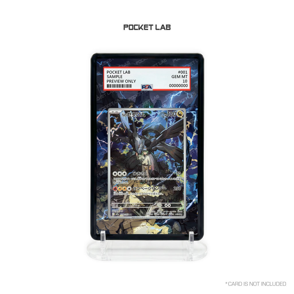 [M2a] N's Zekrom AR [210/193] - PSA Extended Artwork Display with Protective Case